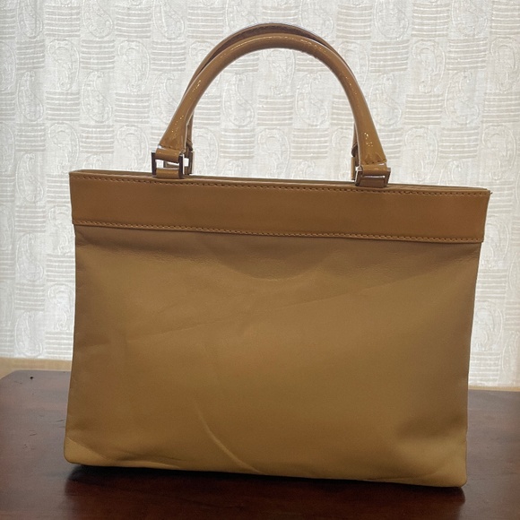TALBOTS Leather/Patent Leather Handbag - Like new! - Picture 2 of 4